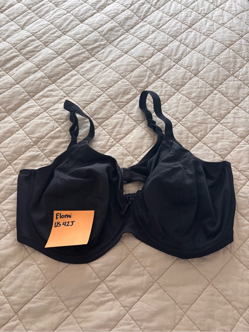 Black Bra-Sized Elomi Swim Top